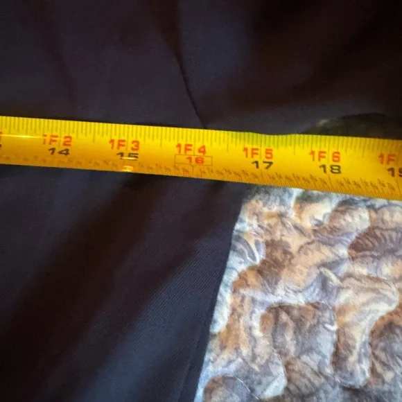 Classic navy Jumpsuit with belt and pockets - Picture 4 of 8